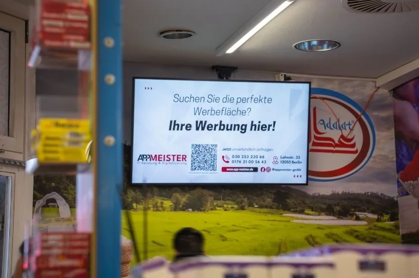 Digitale Werbefläche für lokale Unternehmen im Kiez